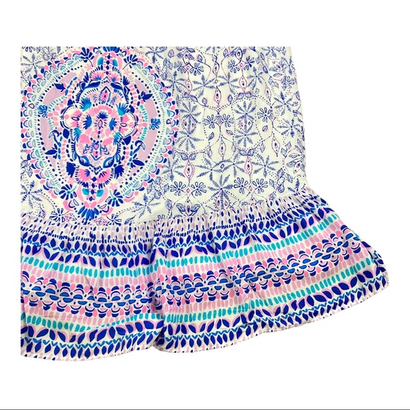 Lilly Pulitzer Women’s Abigale Midi Dress Engineered Multi Rayon Off Shoulder XS - Picture 4 of 16